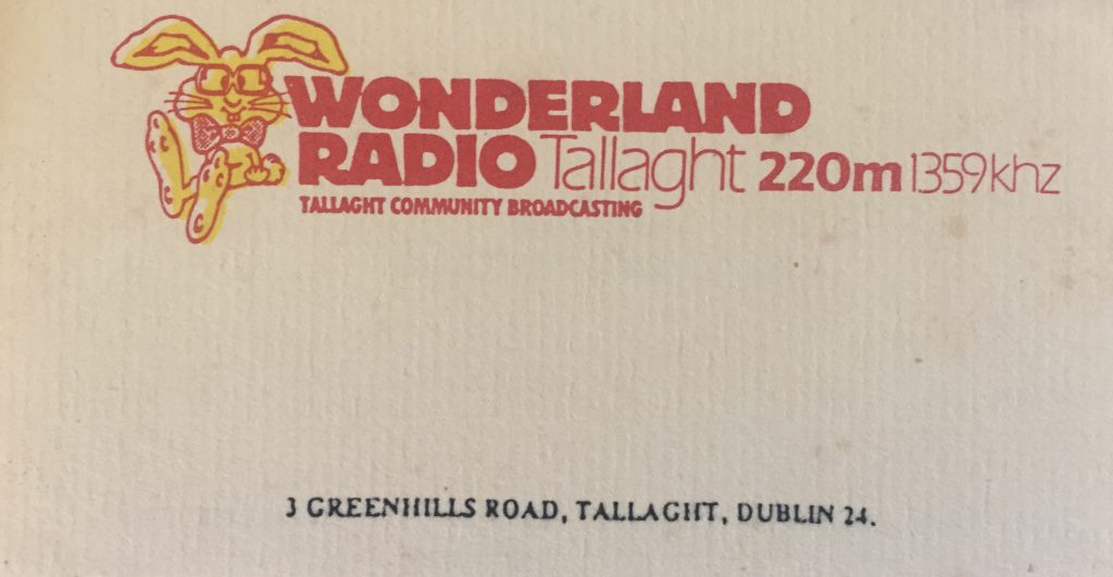 Wonderland Radio from Tallaght in Dublin