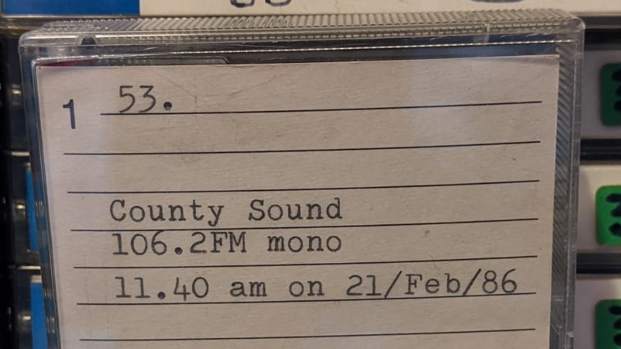 Full recording: County Sound (Dublin)