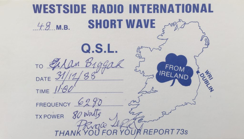 Closedown of Westside Radio International