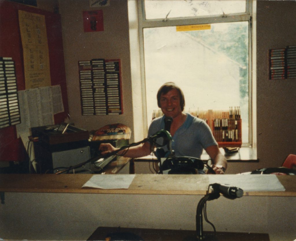 Eddie Caffrey on Boyneside Radio in 1980