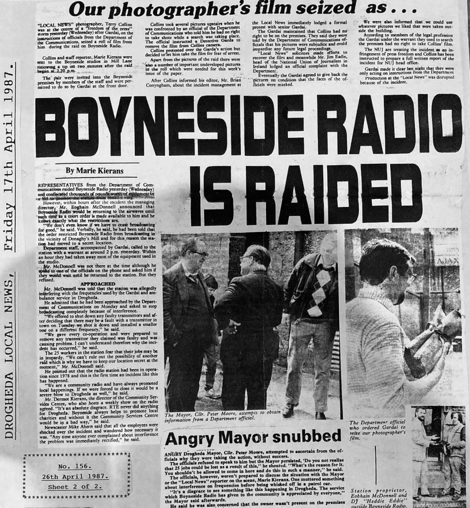 Northeast series: Boyneside Radio raid (1987)