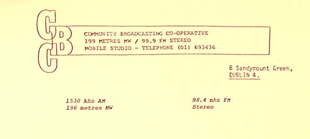 Pop-up radio: Community Broadcasting Co-operative