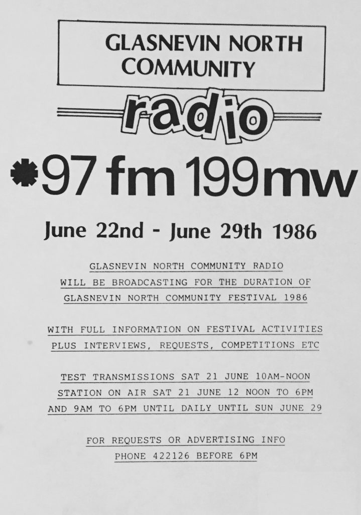 Pop-up radio: Glasnevin North Community Radio