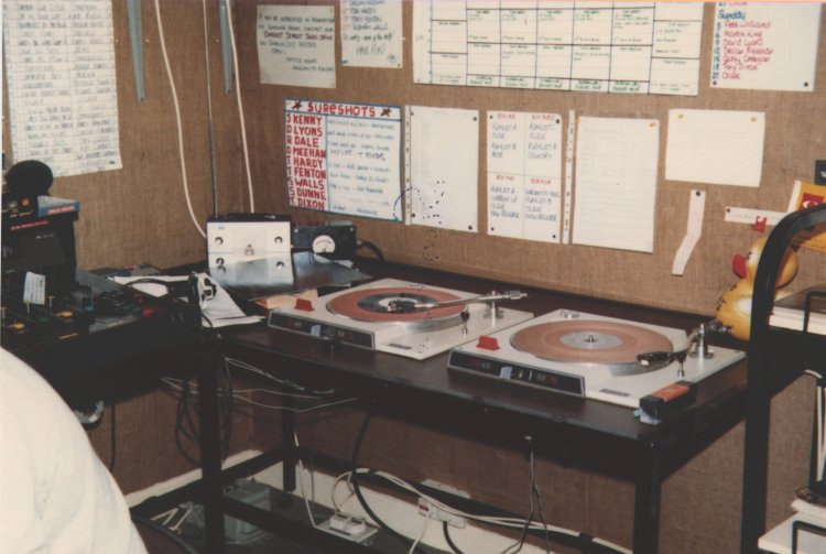 Tony Allan in the early days of Sunshine Radio