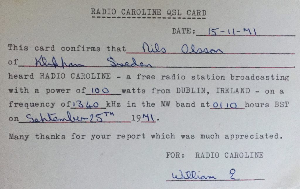 Pirate pioneers: Radio Caroline Dublin from 1970