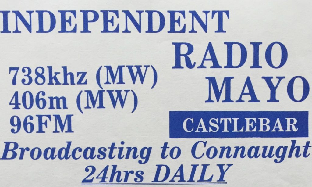 Independent Radio Mayo as heard in Scotland