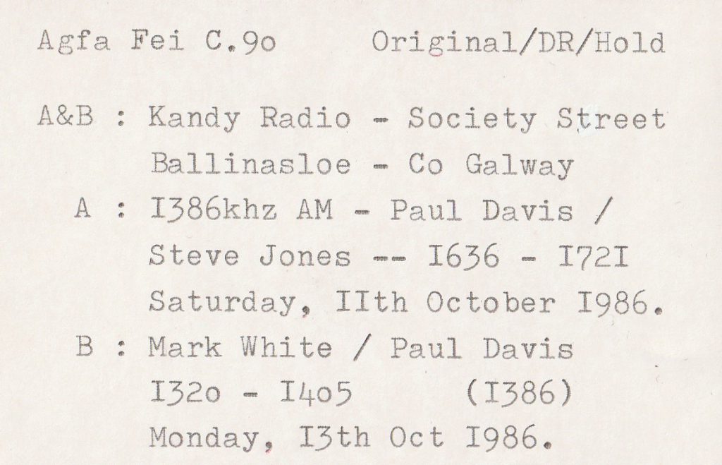 Kandy Radio on fair day in Ballinasloe