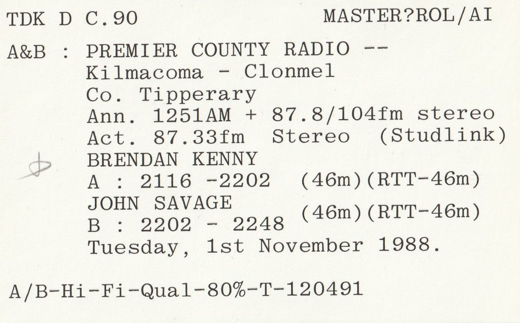 Evening shows on Premier County Radio