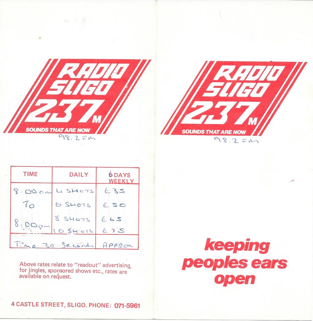 Border series: Test transmission by Radio Sligo