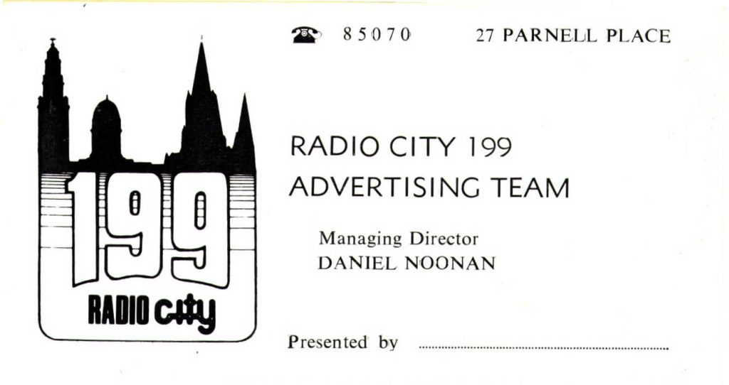 Early Cork series: another test by Radio City 2