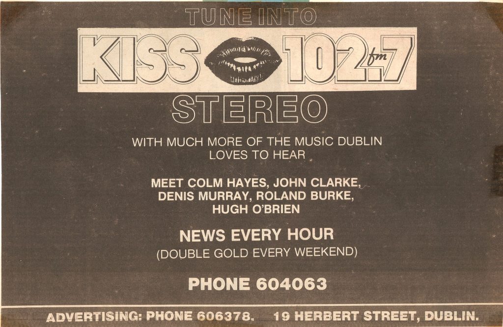 First evening on Nova offshoot KISS FM